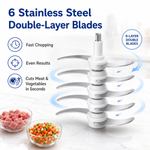 Dual Bowl Electric Food Processor | 2L + 700mL