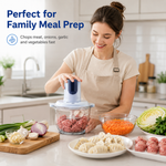 Dual Bowl Electric Food Processor | 2L + 700mL